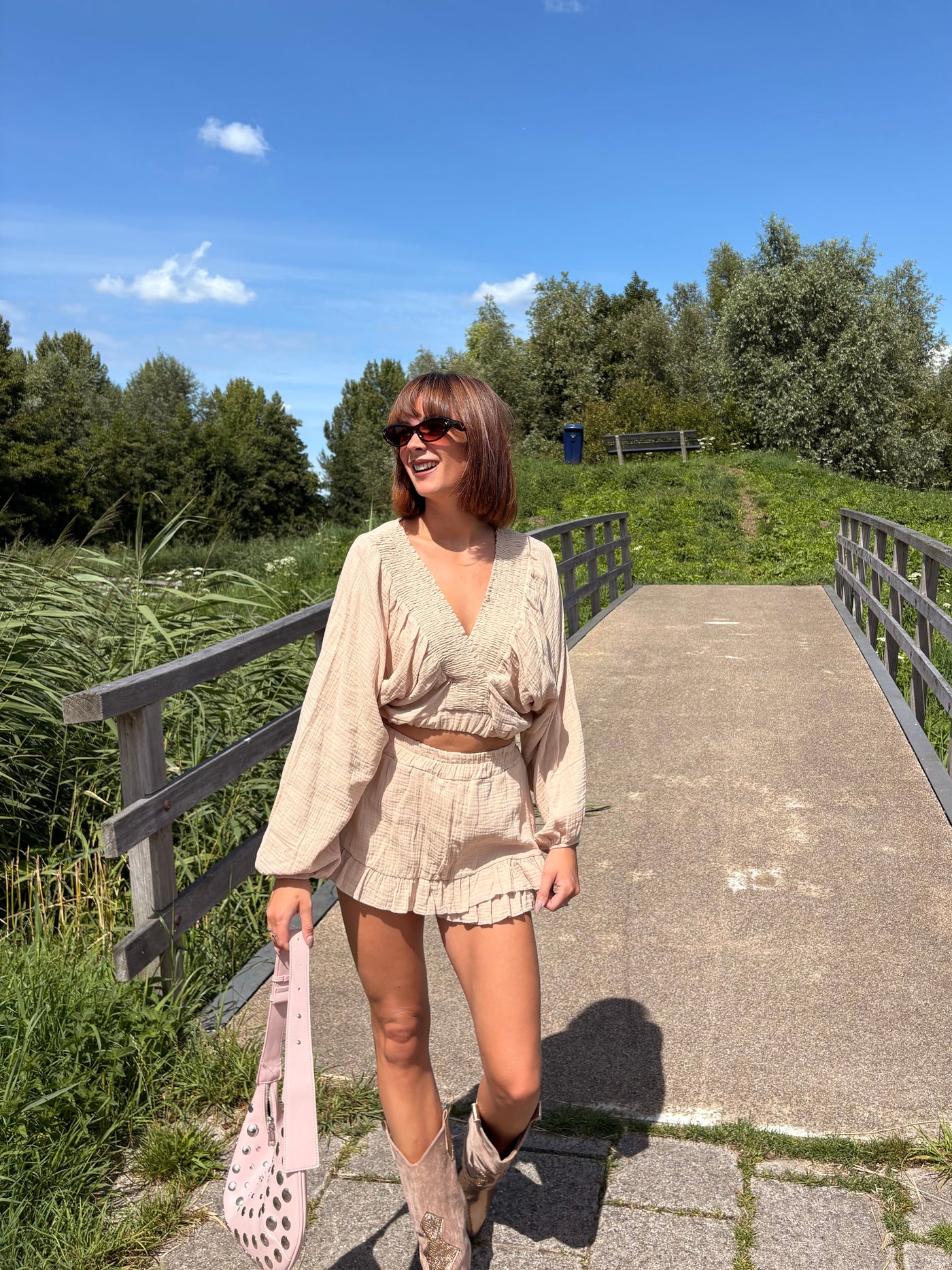 Bibi two piece ruffle