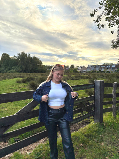 Skye denim blouse