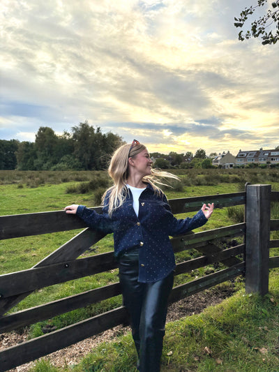 Skye denim blouse