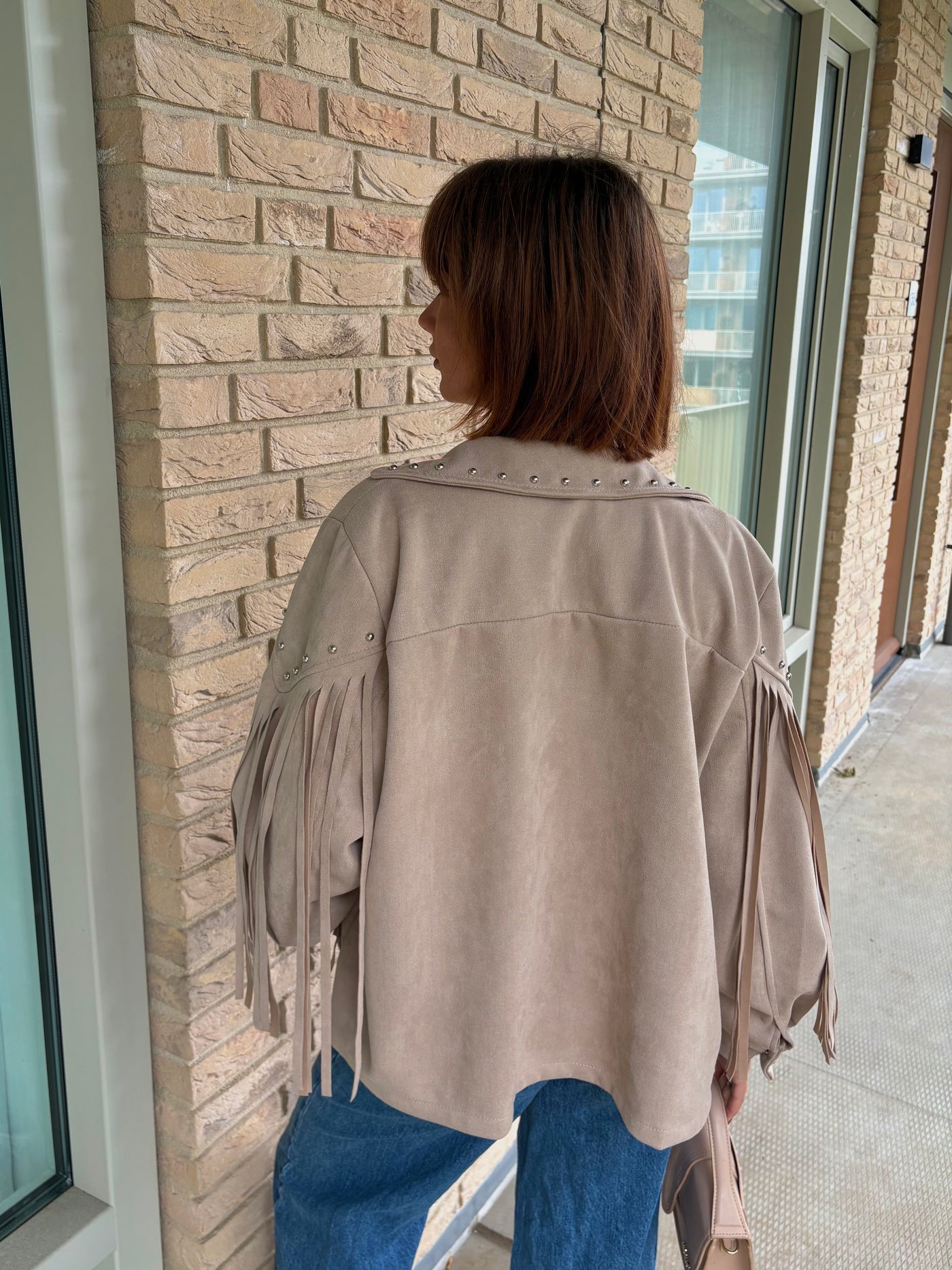 Lana franje coat