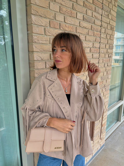 Lana franje coat