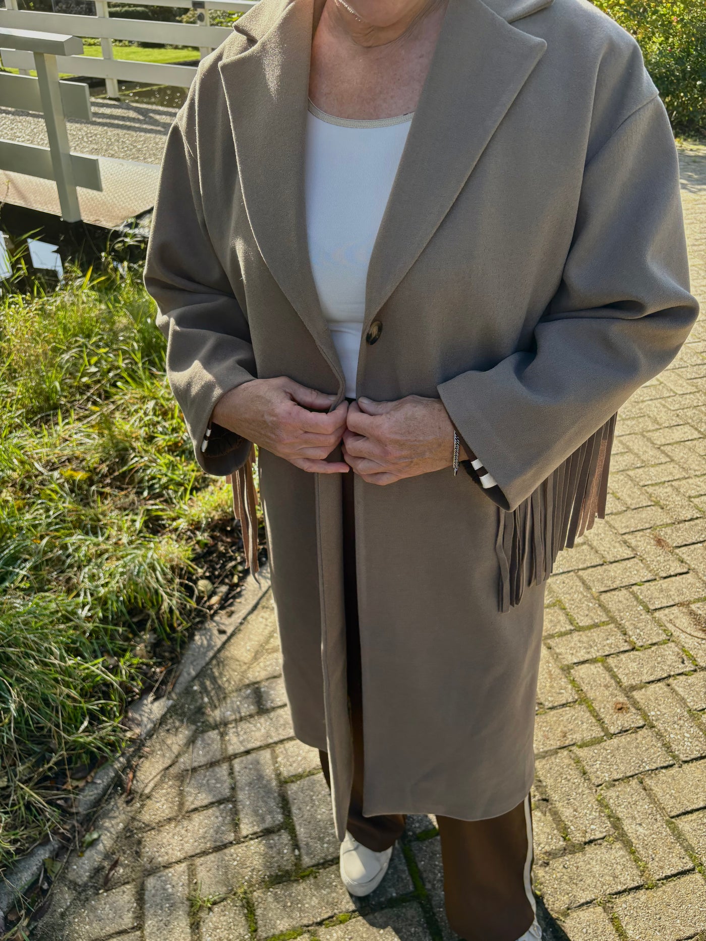 Mandy ruffle coat