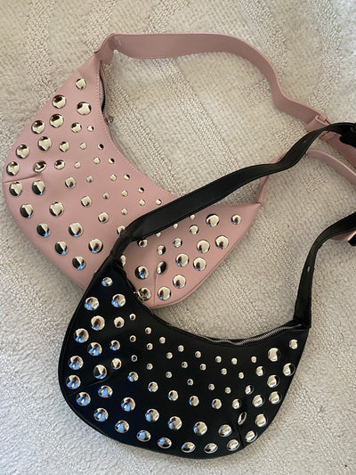 Studded shoulder bag