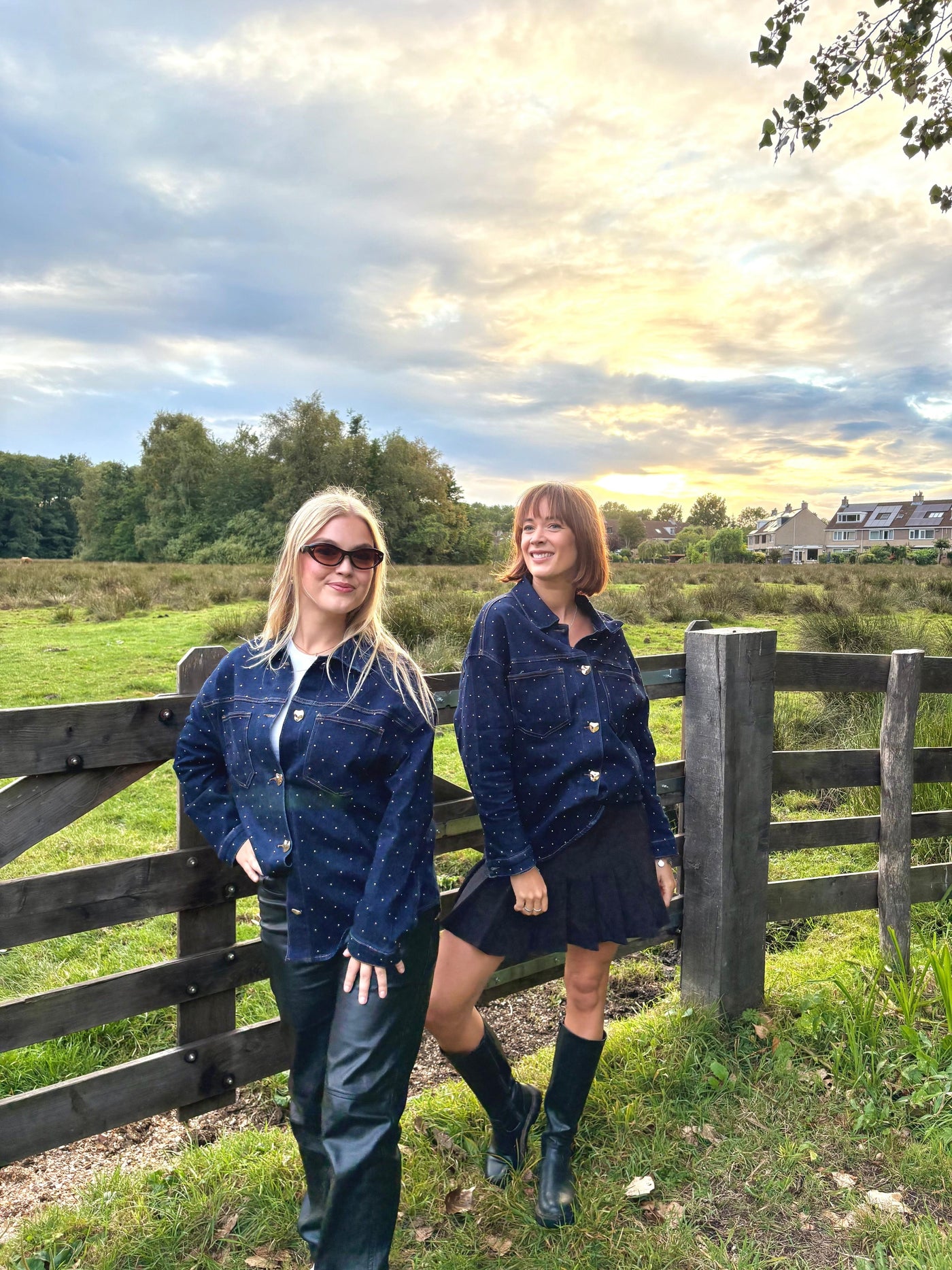 Skye denim blouse